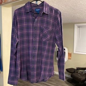 Arizona Mens Flannel Medium purple